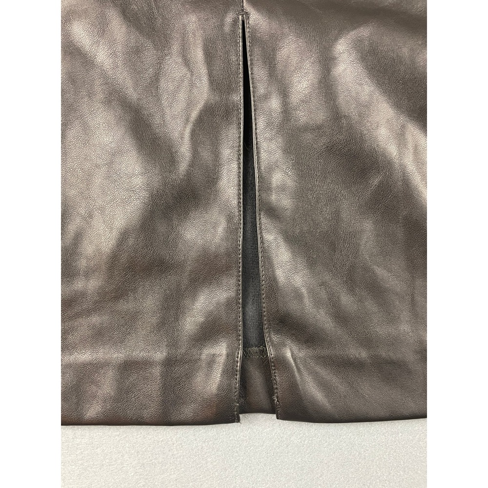 Nine West Black Faux Leather Pencil Skirt - Picture 8 of 10